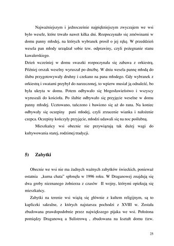 Strona 25 pracy „Nazwy sprzętów kuchennych, produktów spożywczych i posiłków w polszczyźnie mówionej mieszkańców Draganowej koło Dukli”