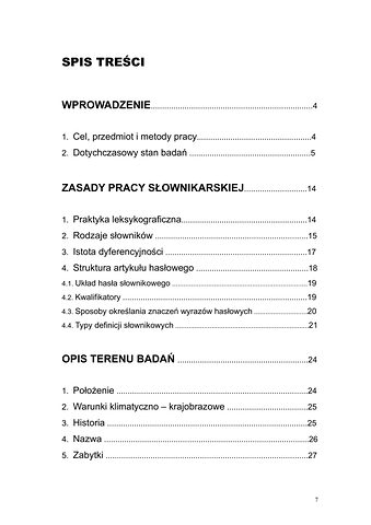 Strona 4 pracy „Słownik dyferencyjny gwary Draganowej koło Dukli”
