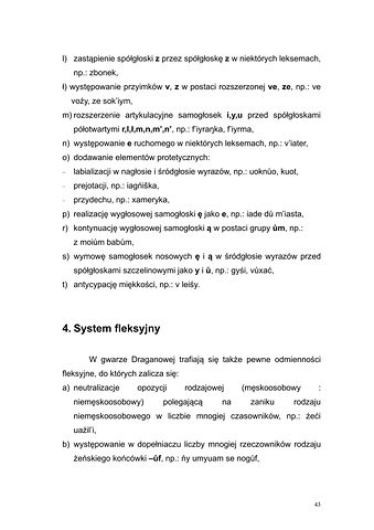 Strona 40 pracy „Słownik dyferencyjny gwary Draganowej koło Dukli”