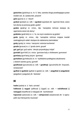 Strona 56 pracy „Słownik dyferencyjny gwary Draganowej koło Dukli”