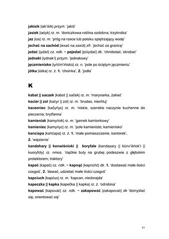 Strona 58 pracy „Słownik dyferencyjny gwary Draganowej koło Dukli”