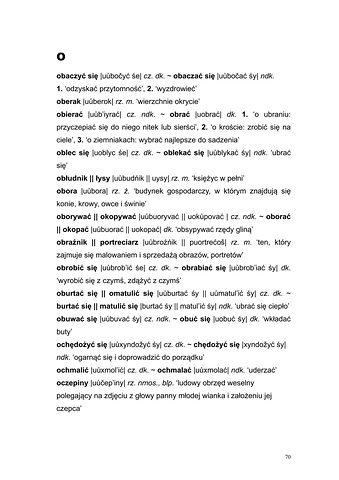 Strona 67 pracy „Słownik dyferencyjny gwary Draganowej koło Dukli”